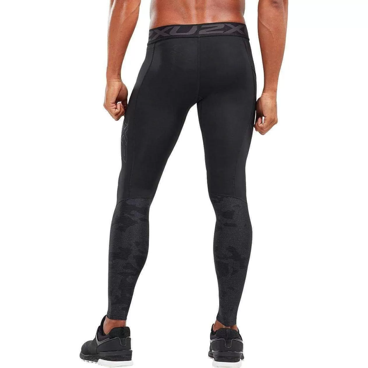 2XU Accelerate Compression Mens Long Running Tights - Black