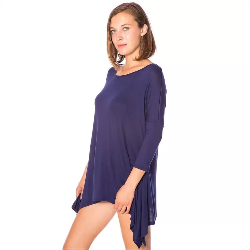 3/4 Sleeve Jersey Tunic