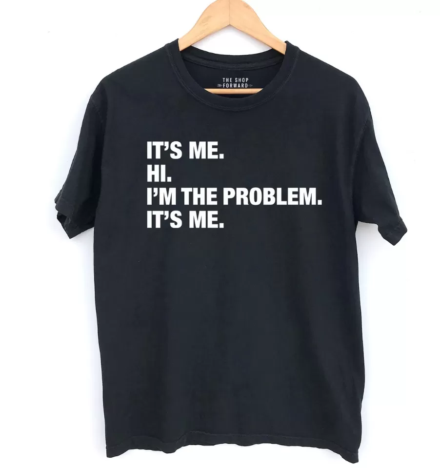 4 Things® 'It's Me' Relaxed Fit T-Shirt - Black