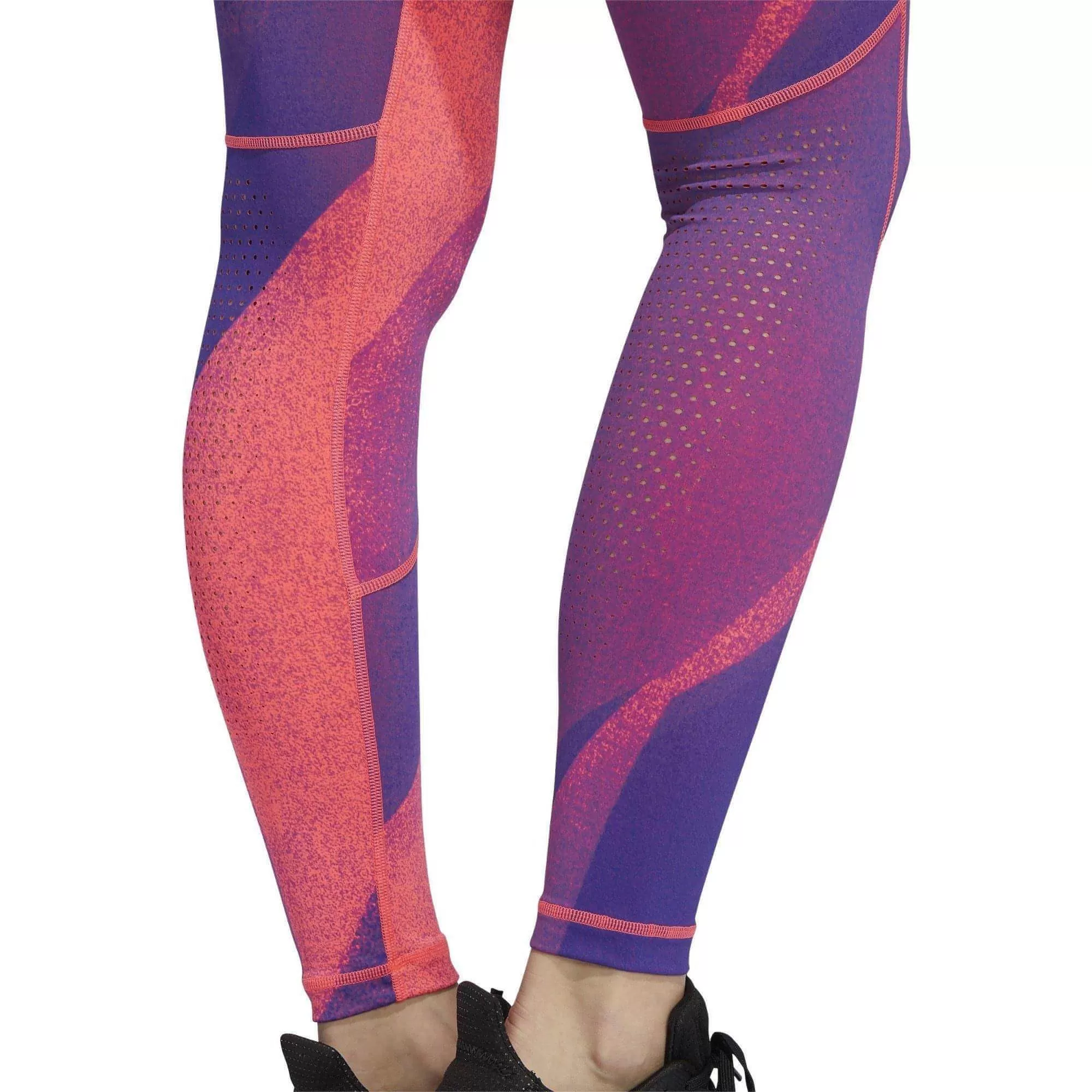 adidas AlphaSkin Graphic Womens Long Training Tights - Pink