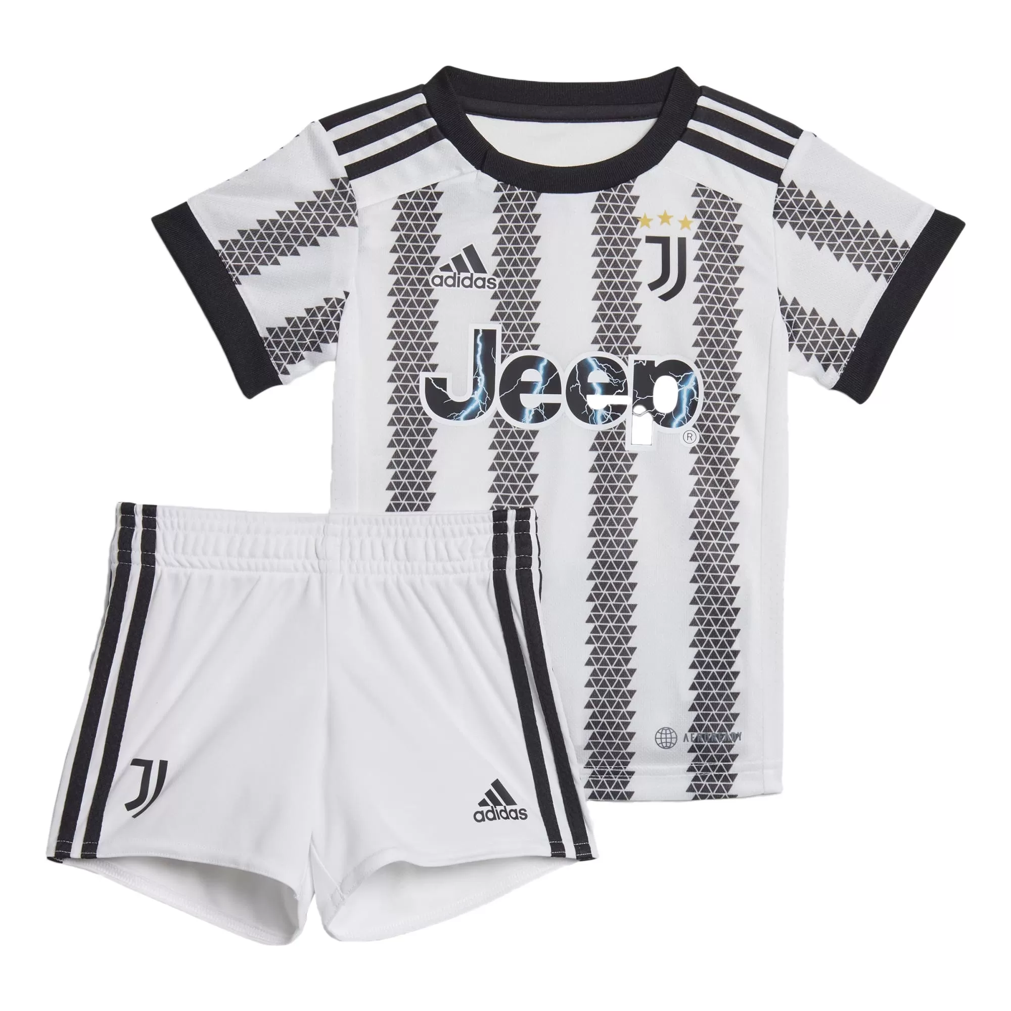 adidas Juventus 2022/23 Home Baby Kit White/Black