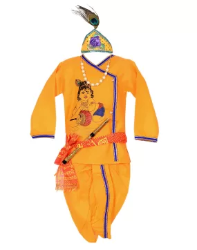 Ahhaaaa Cotton Handwork Ethnic Dress Kurta with Dhoti Pant for Boys