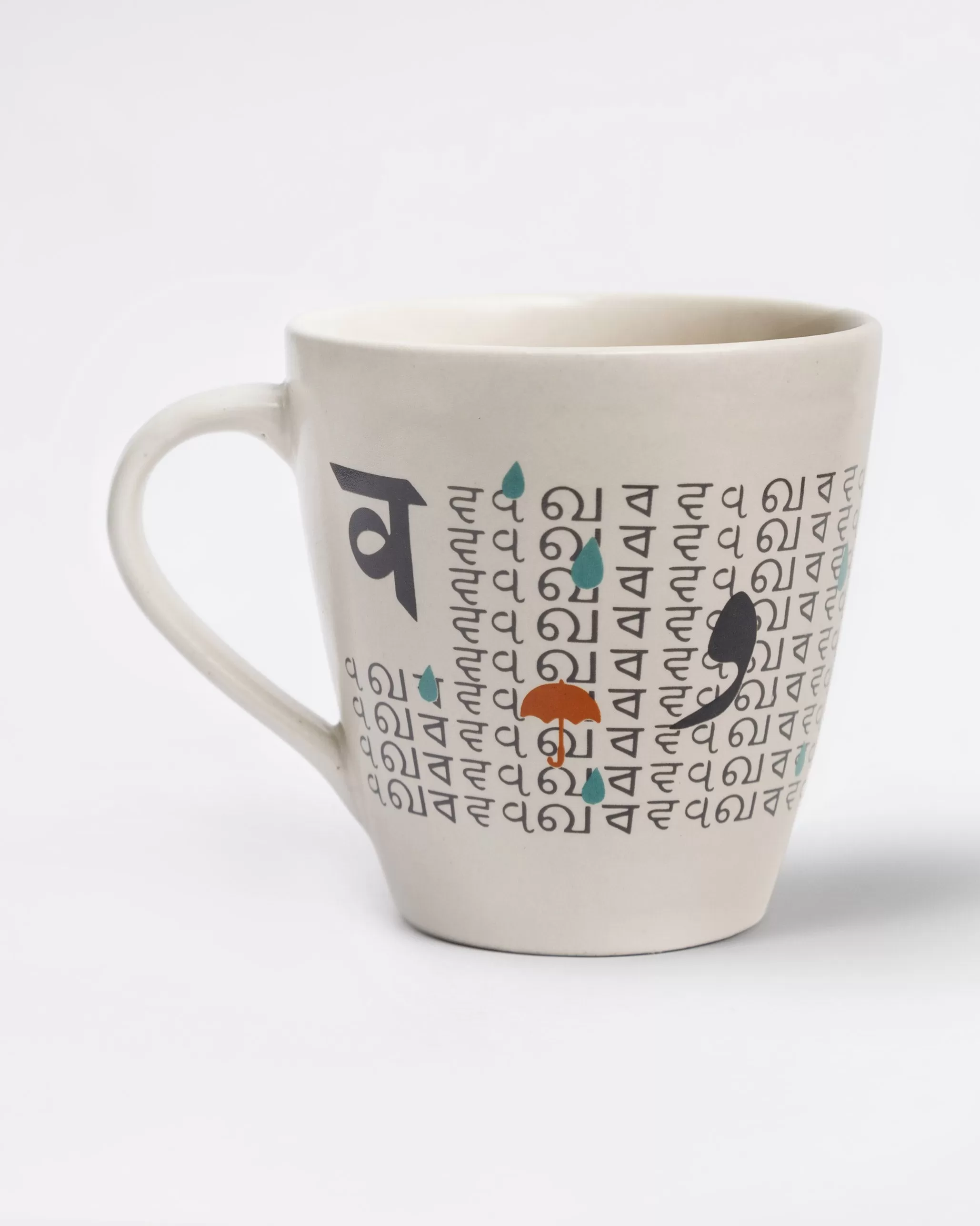 Alphabet V Mug - Stoneware