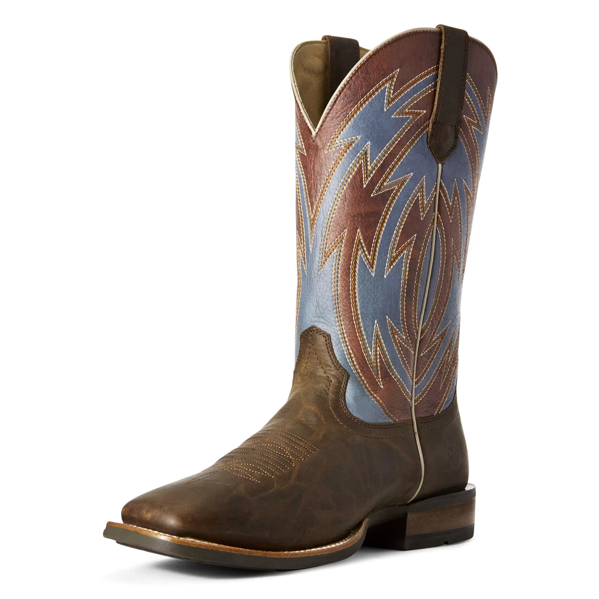 Ariat Men's Crossdraw Ox Blood and Blue Fireball