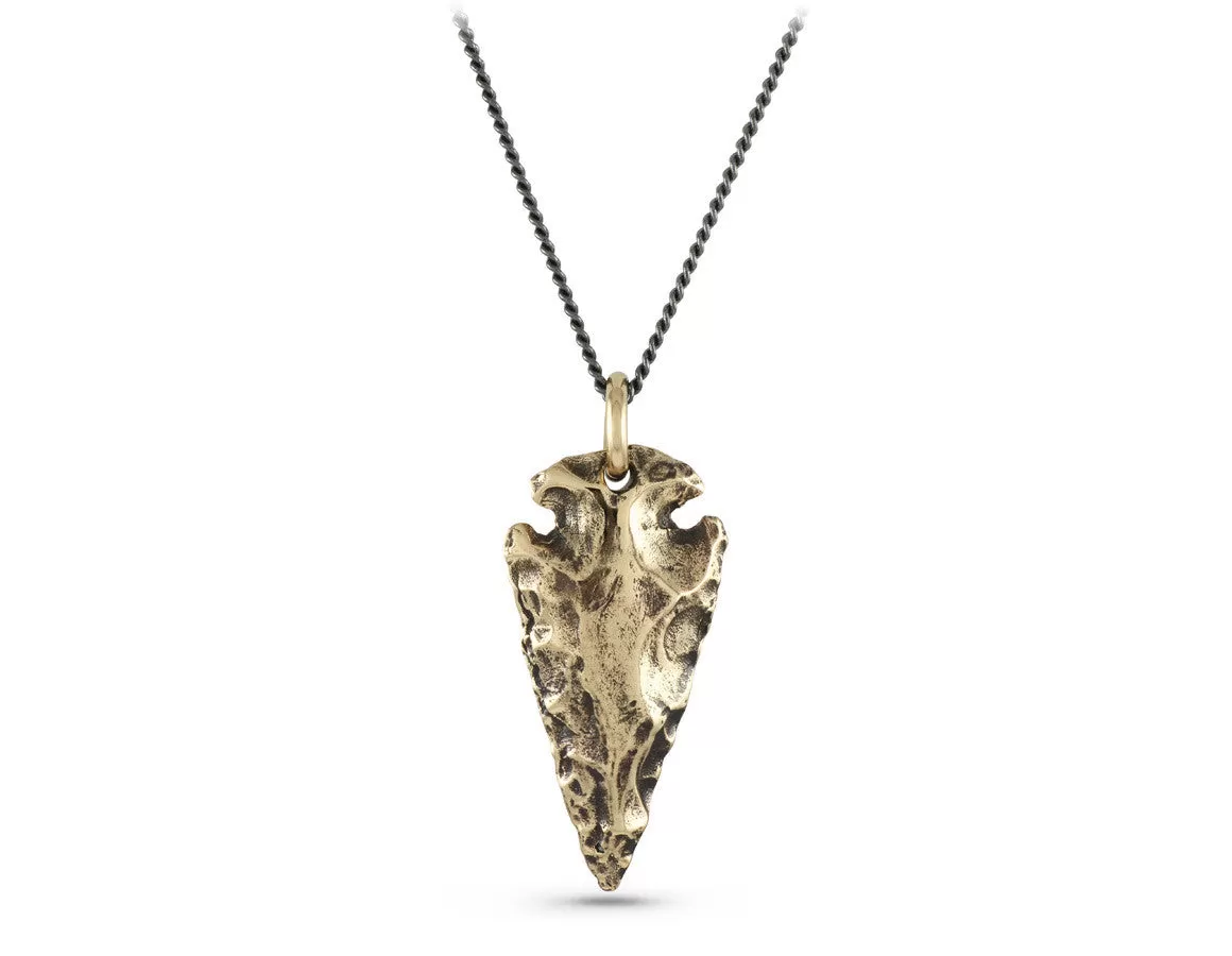 Arrowhead Necklace - Bronze