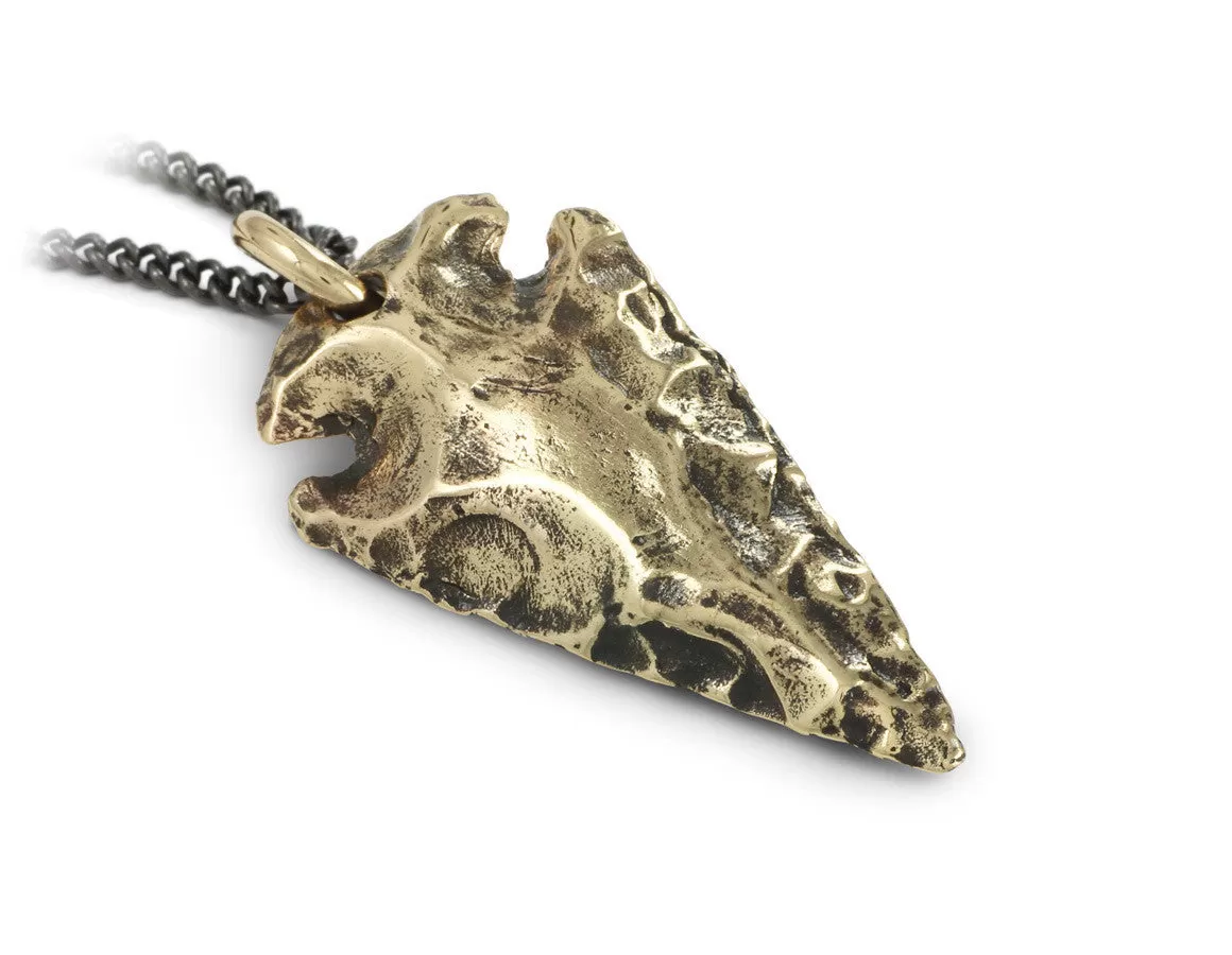 Arrowhead Necklace - Bronze