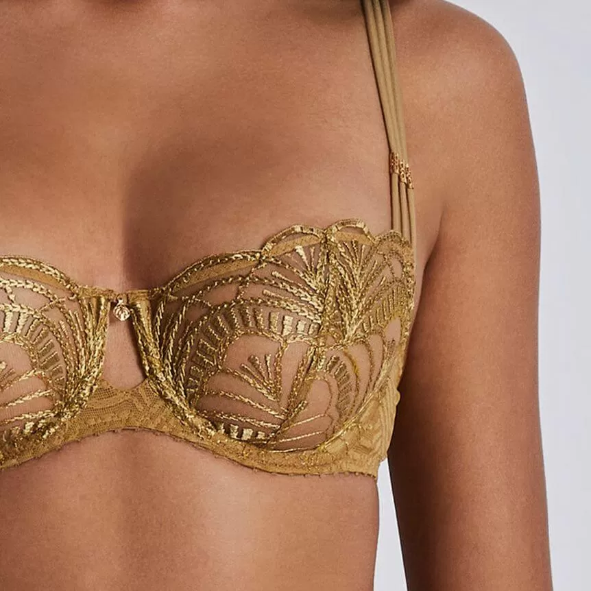 Aubade Ethnic Vibes Half Cup Bra 2BF14 in Sublime Bronze