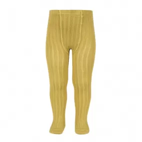 Basic rib tights MUSTARD