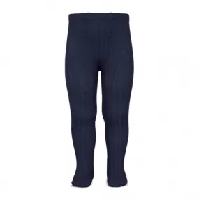 Basic rib tights NAVY BLUE