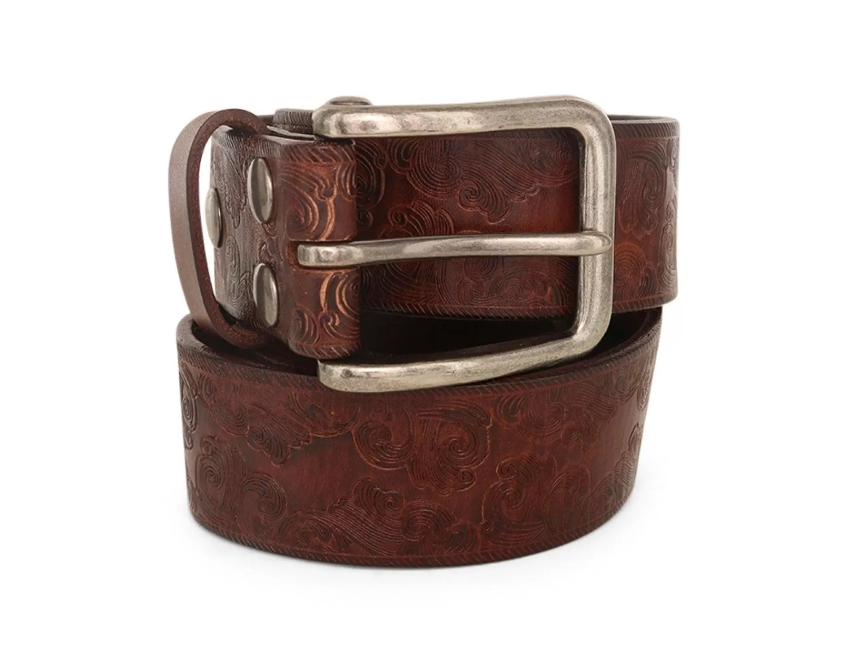 Bed Stu EVERTON Belt in Teak Rustic Genuine Leather A100026 TKRS