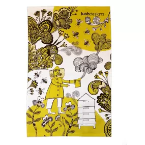 Bee Puffer Tea Towel