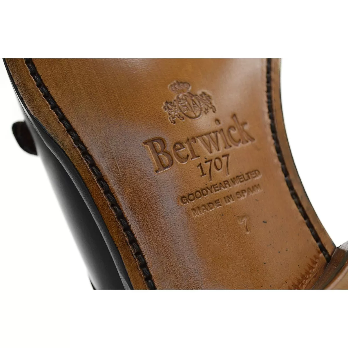 Berwick 1707 Double Monk (5212)- Black Boxcalf