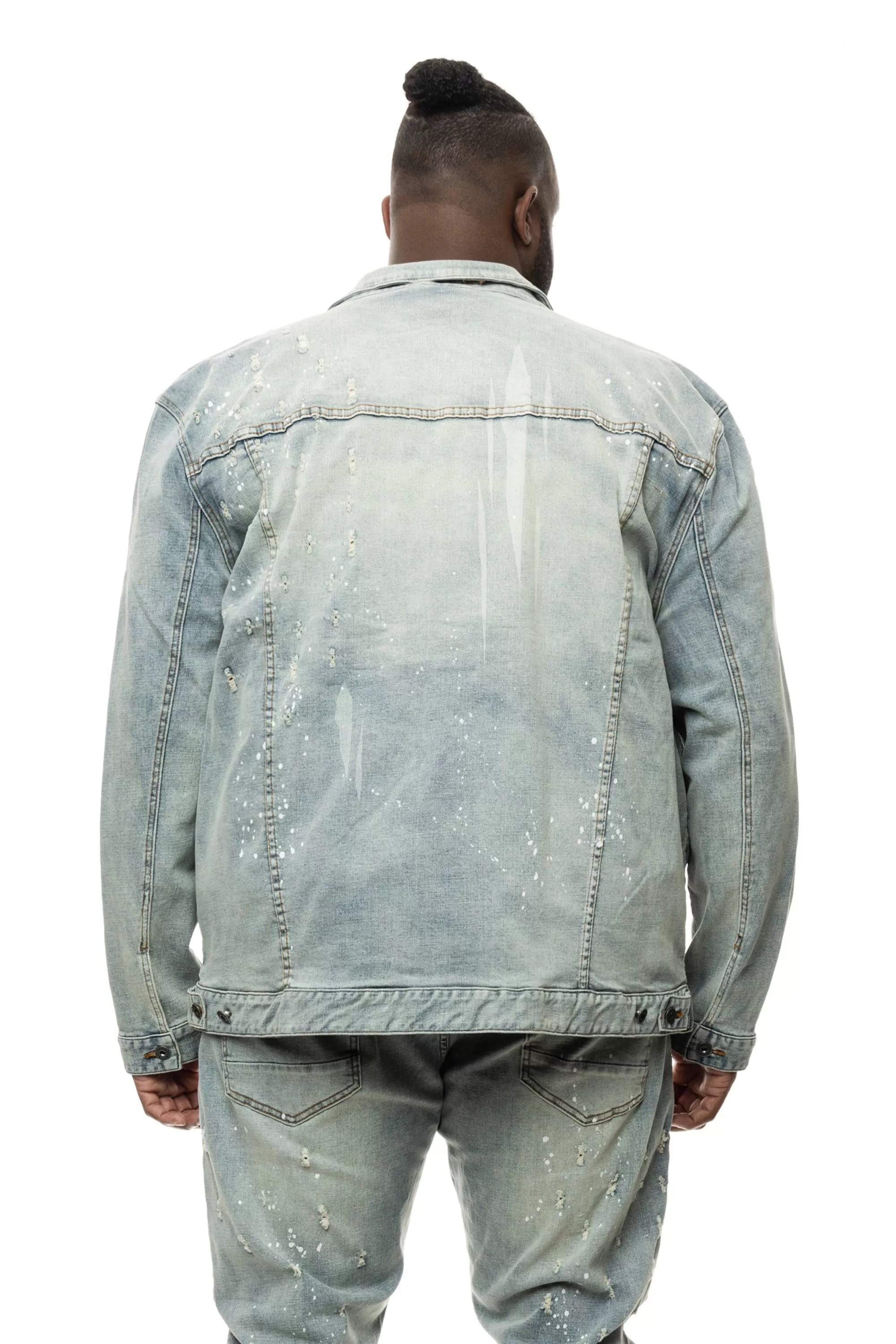 Big and Tall Shotgun Jean Jacket - Industrial Blue