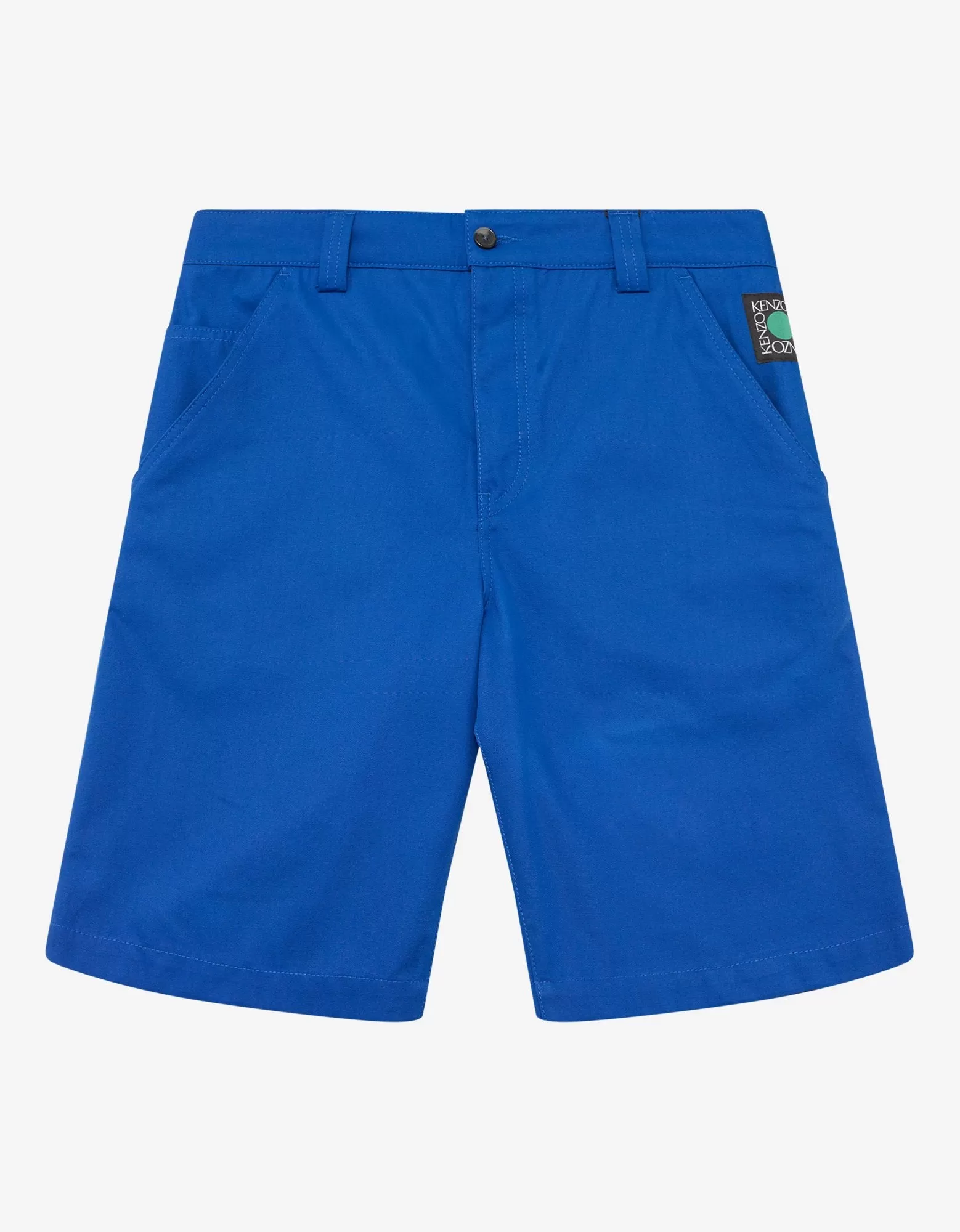 Blue Square Logo Tailored Shorts