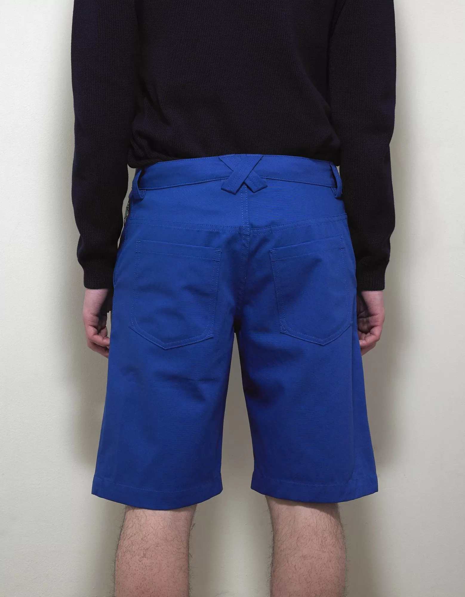 Blue Square Logo Tailored Shorts