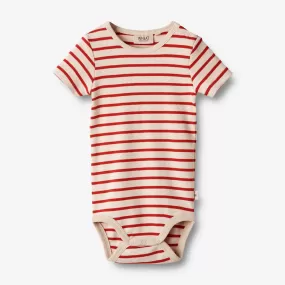 Body S/S Edvald | Baby - red stripe