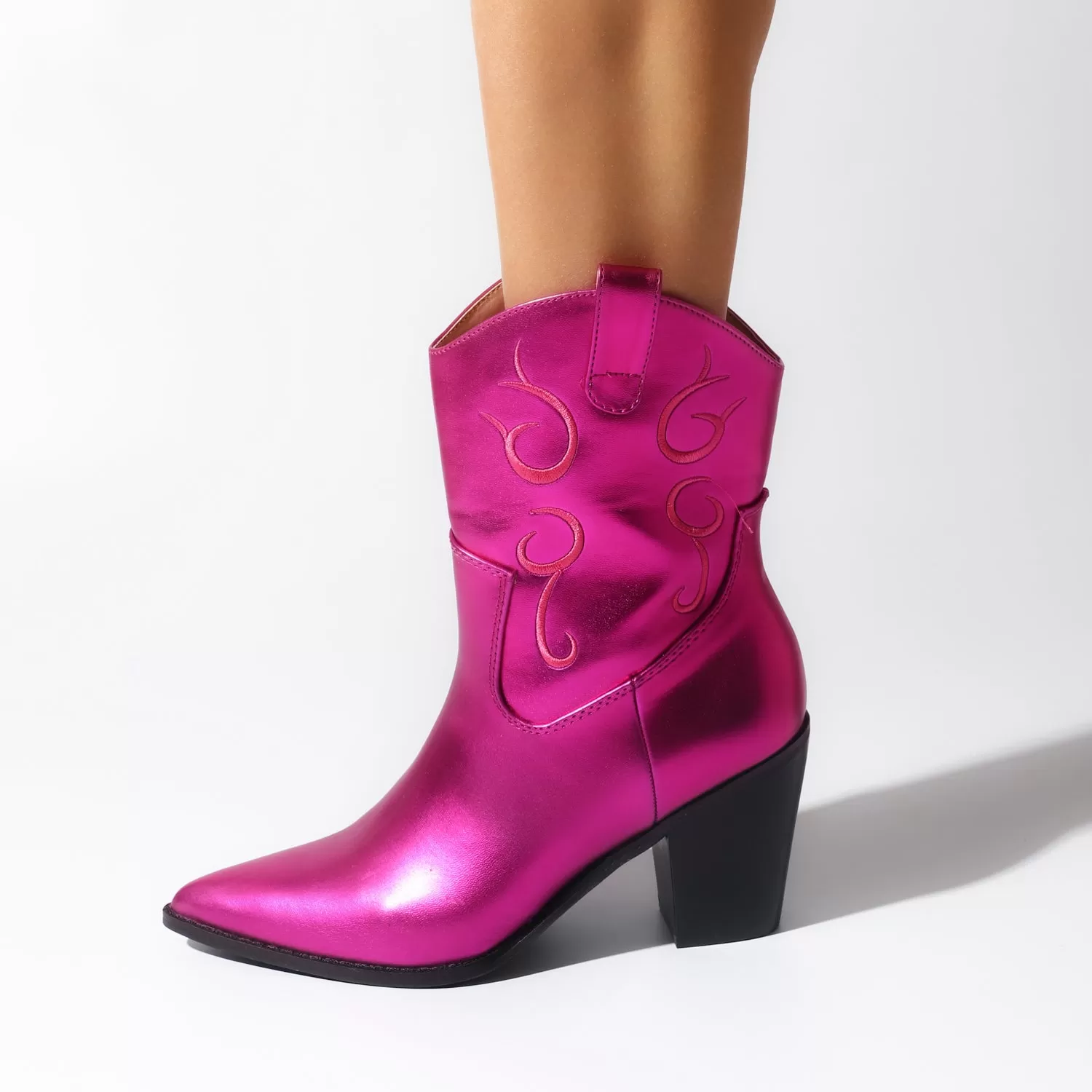 Botines Rodeo rosa