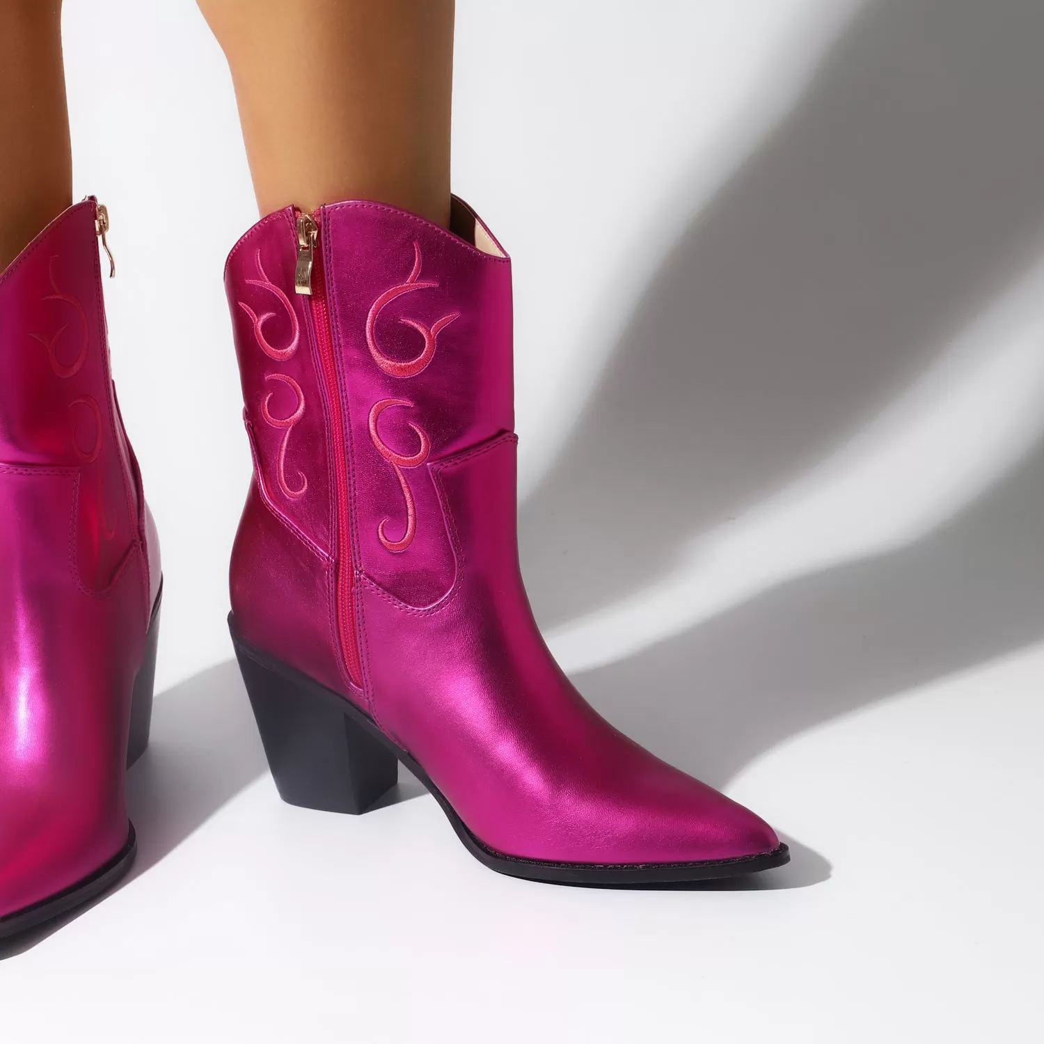 Botines Rodeo rosa