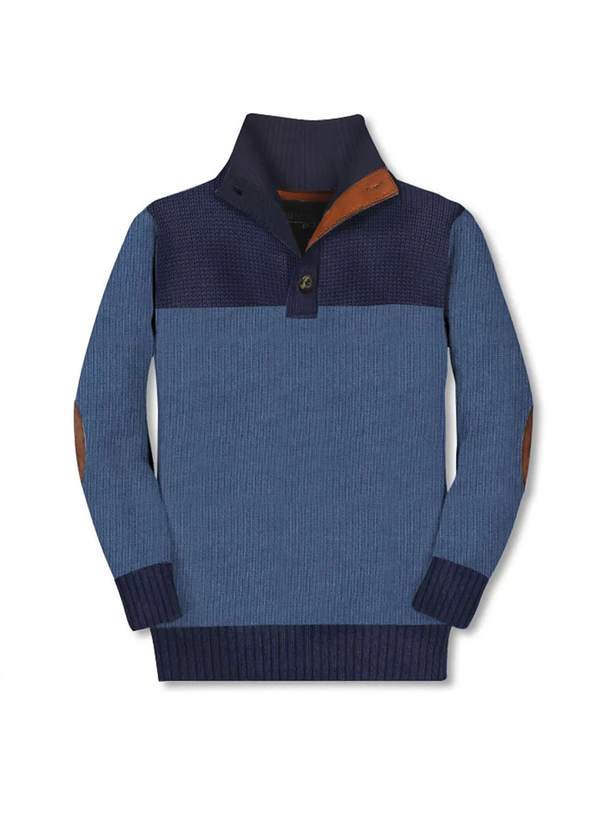 Boy's Button Collar Sweater