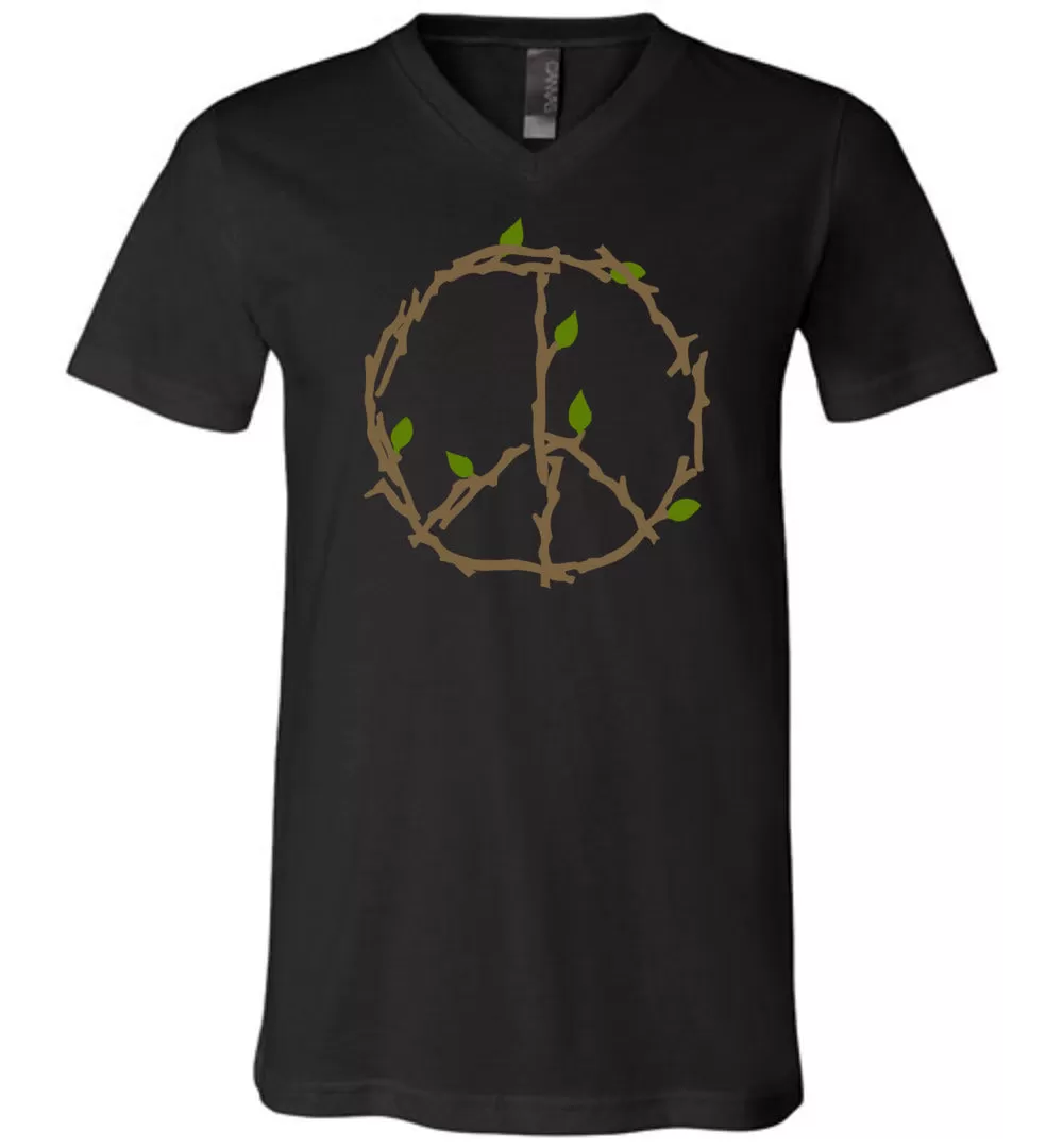 Branches And Leaves Unisex V-Neck