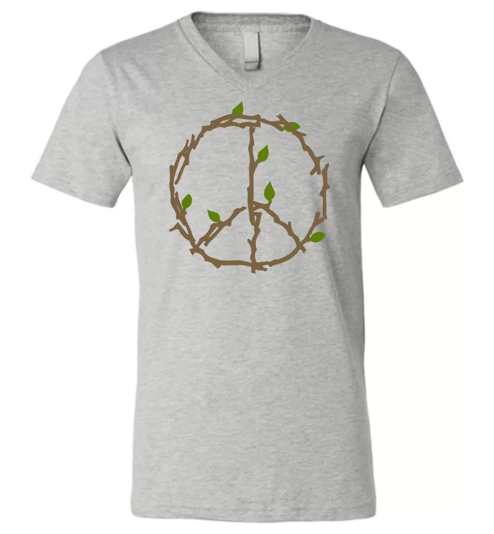 Branches And Leaves Unisex V-Neck