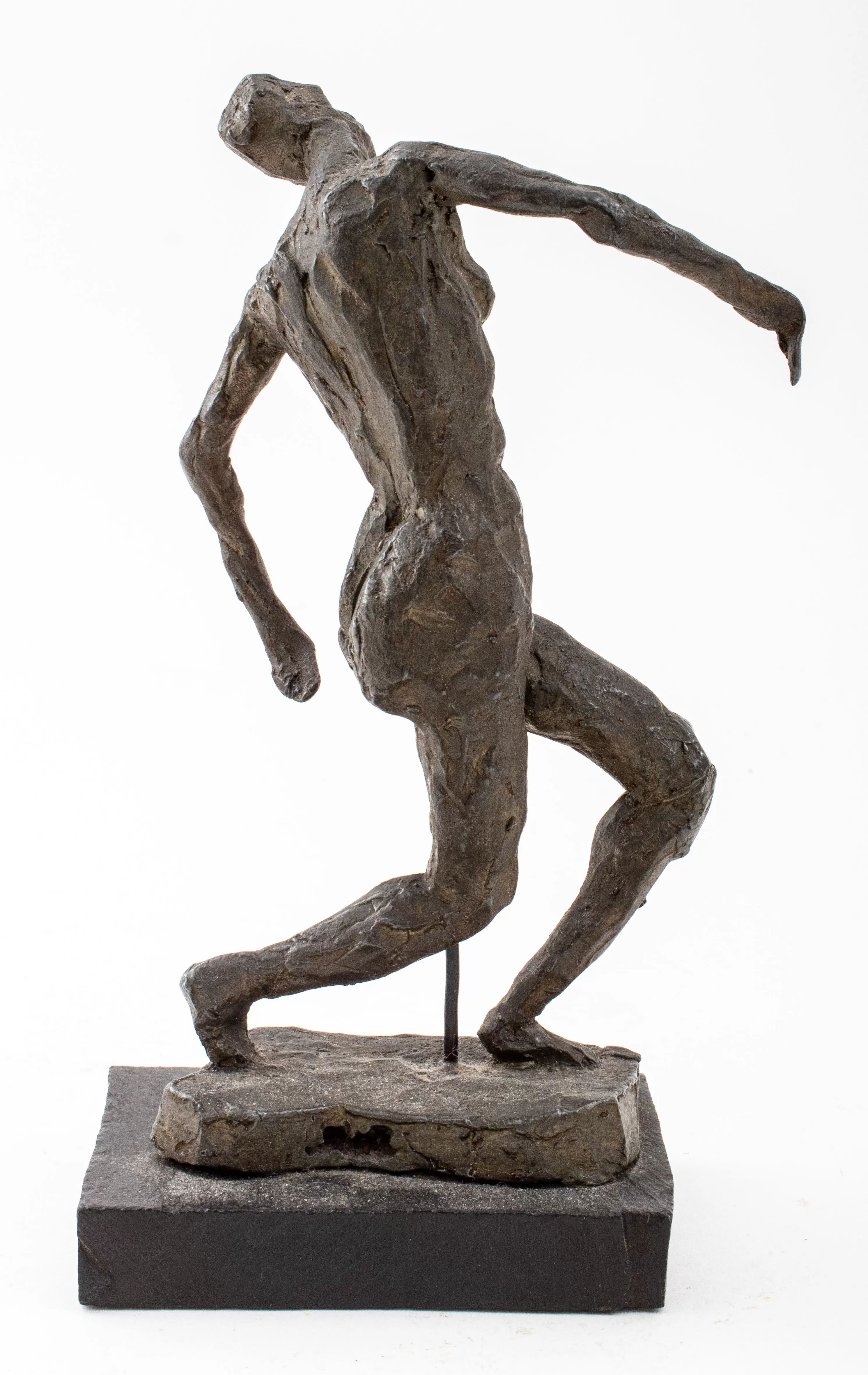 Bronze Sculpture Study of a Female Dancer Mounted on Base, After Edgar Degas (1834-1917), Signed Ek 61