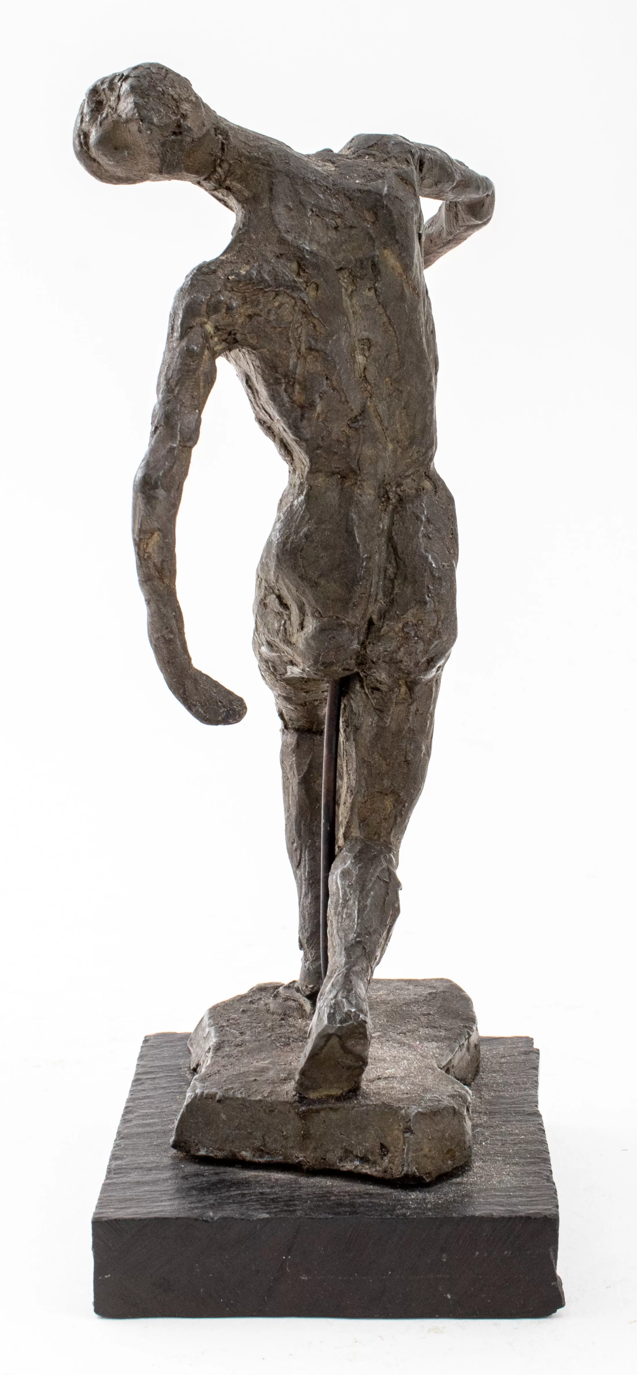 Bronze Sculpture Study of a Female Dancer Mounted on Base, After Edgar Degas (1834-1917), Signed Ek 61