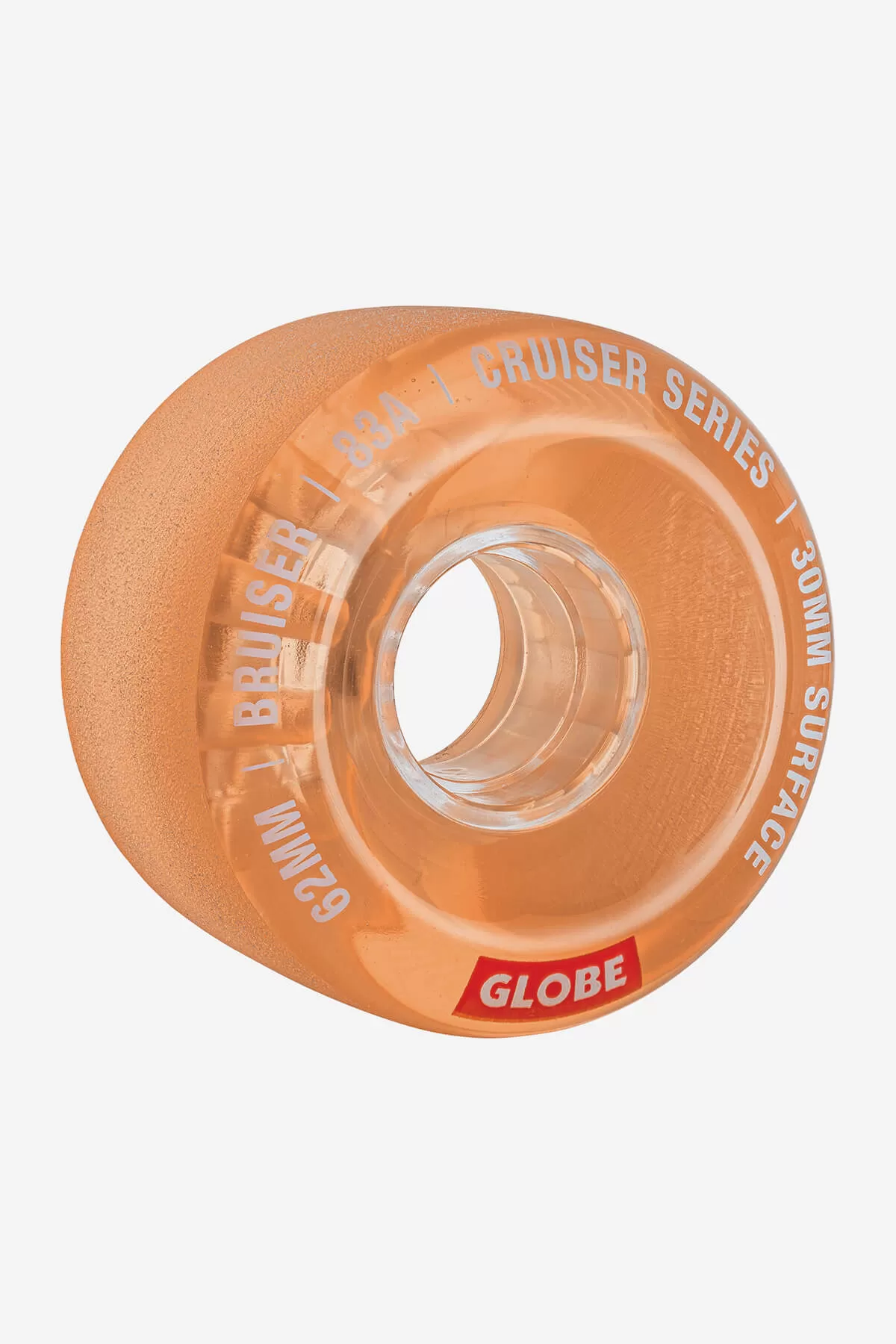 Bruiser Cruiser Skateboard Wheel 62mm - Clear Coral