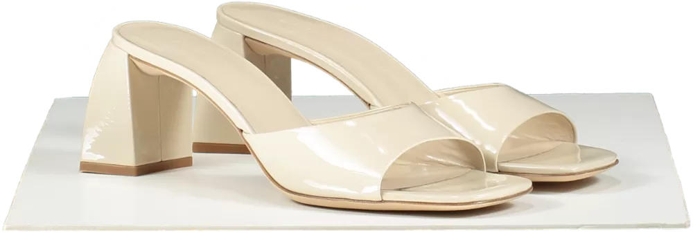 BY FAR Beige Romy Mule Sandals UK 7 EU 40 👠