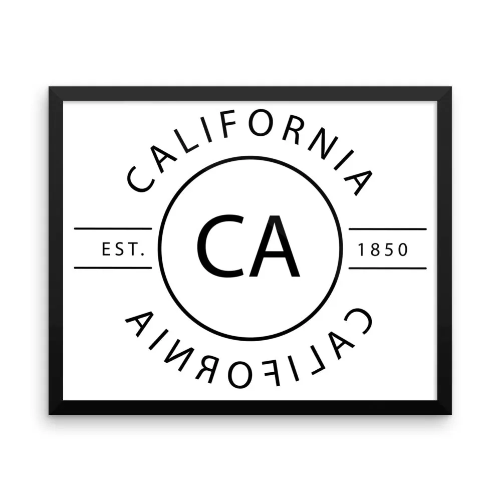 California - Framed Print - Reflections