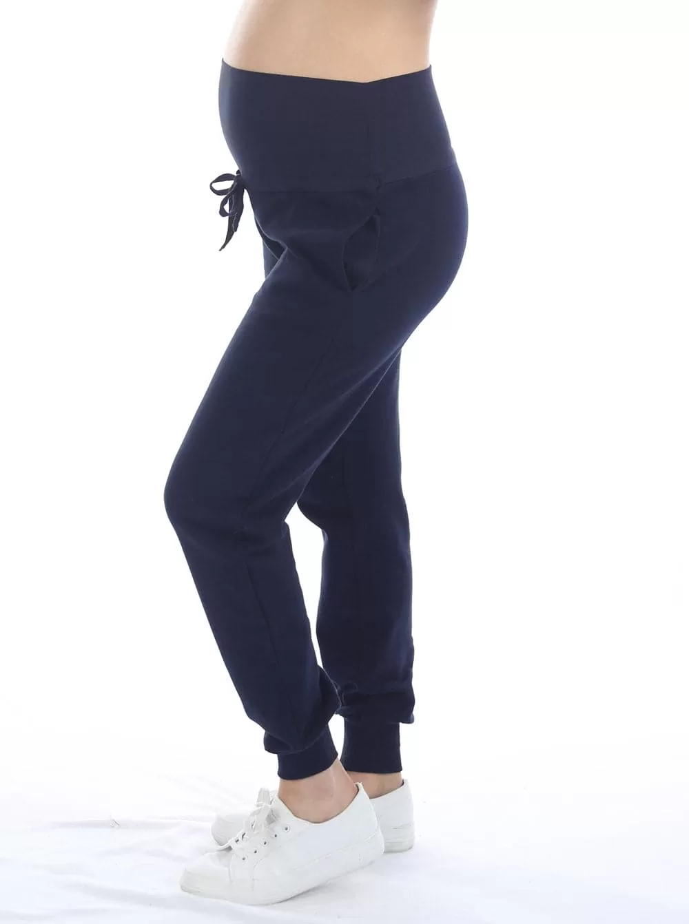 Calla Maternity Tracksuit Set in Navy