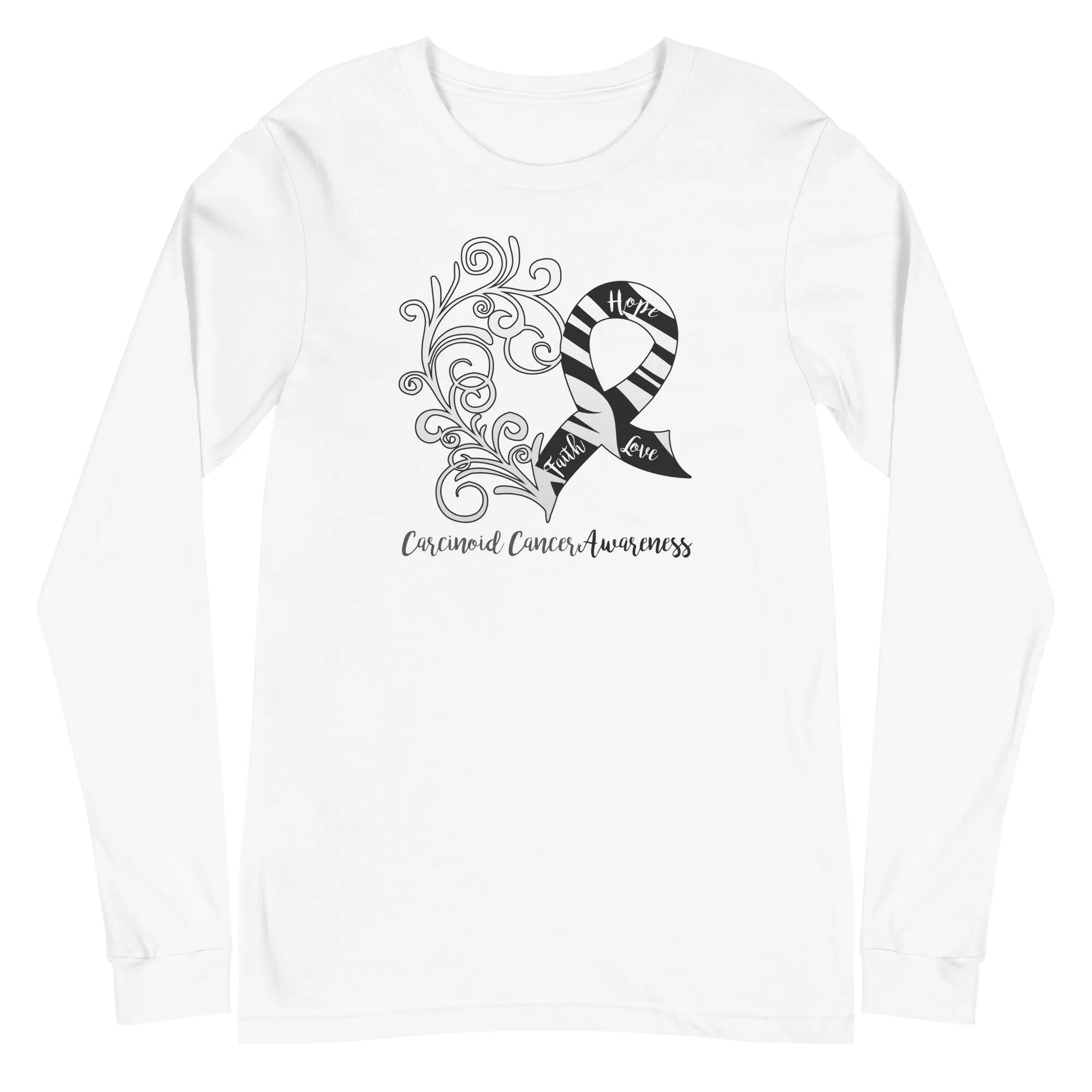 Carcinoid Cancer Awareness Long Sleeve Tee - Light Colors