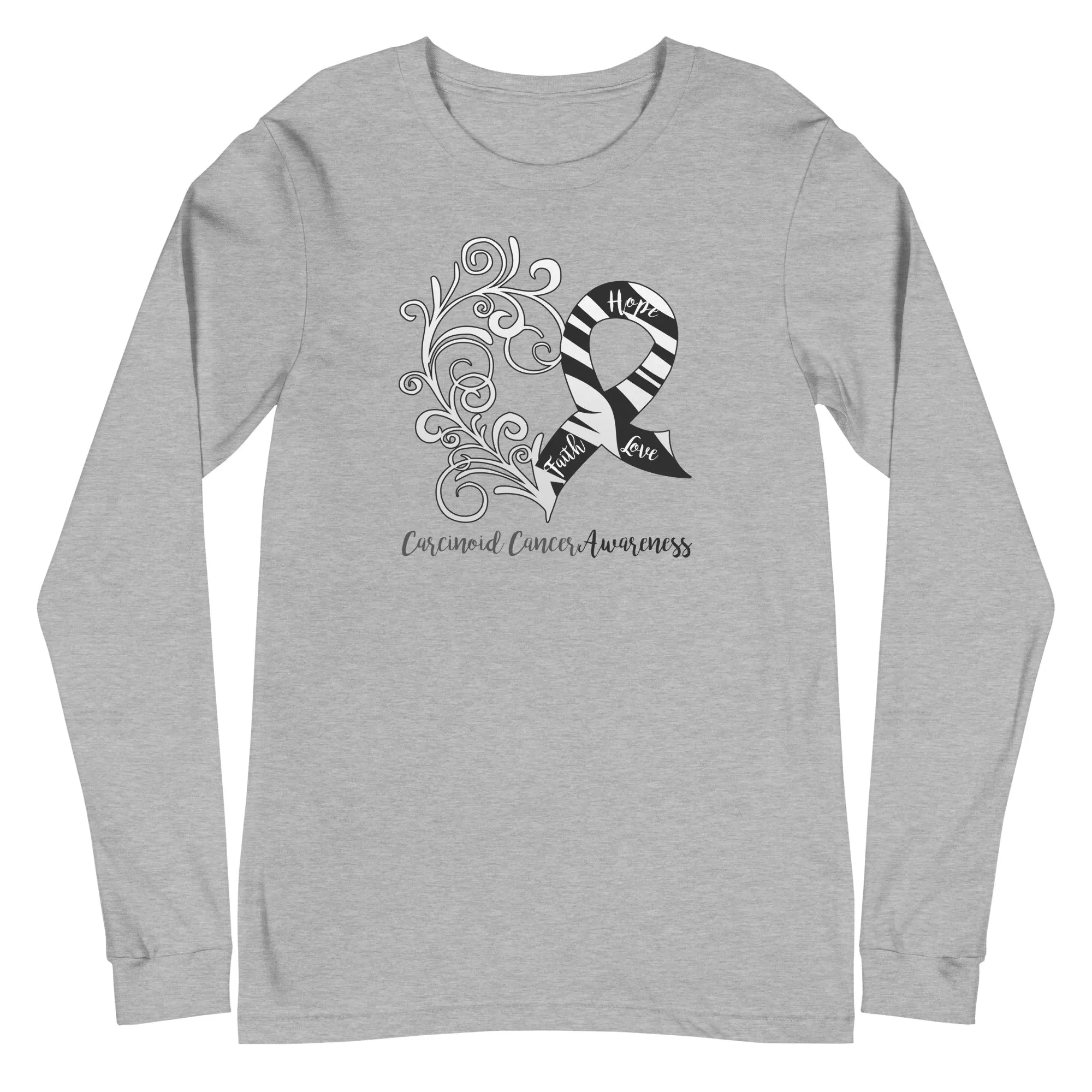 Carcinoid Cancer Awareness Long Sleeve Tee - Light Colors