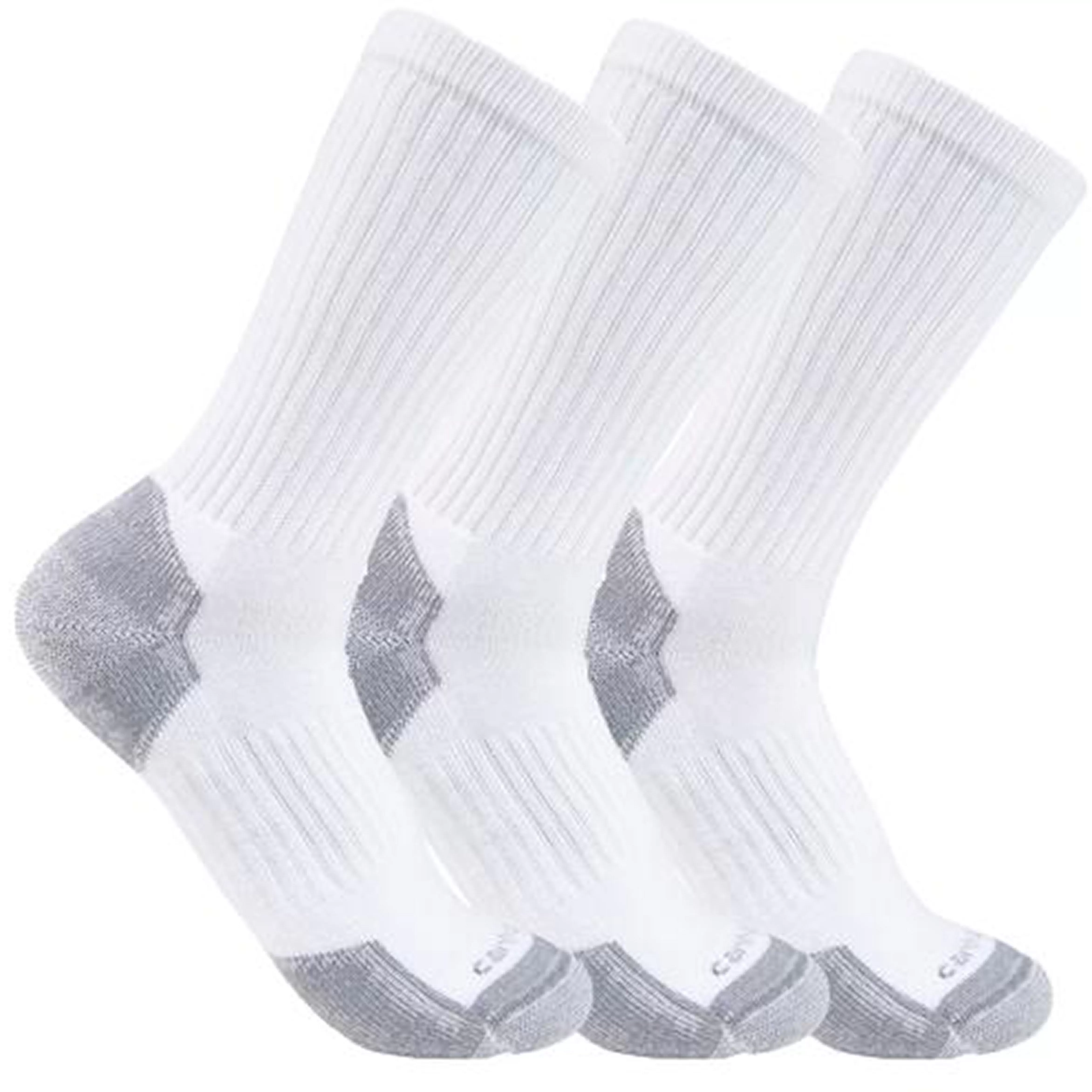 Carhartt Men's Midweight Cotton Blend Crew Sock 3-Pack