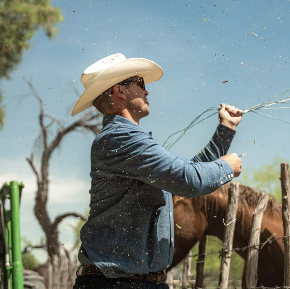 Cattleman Straw Cowboy Hat