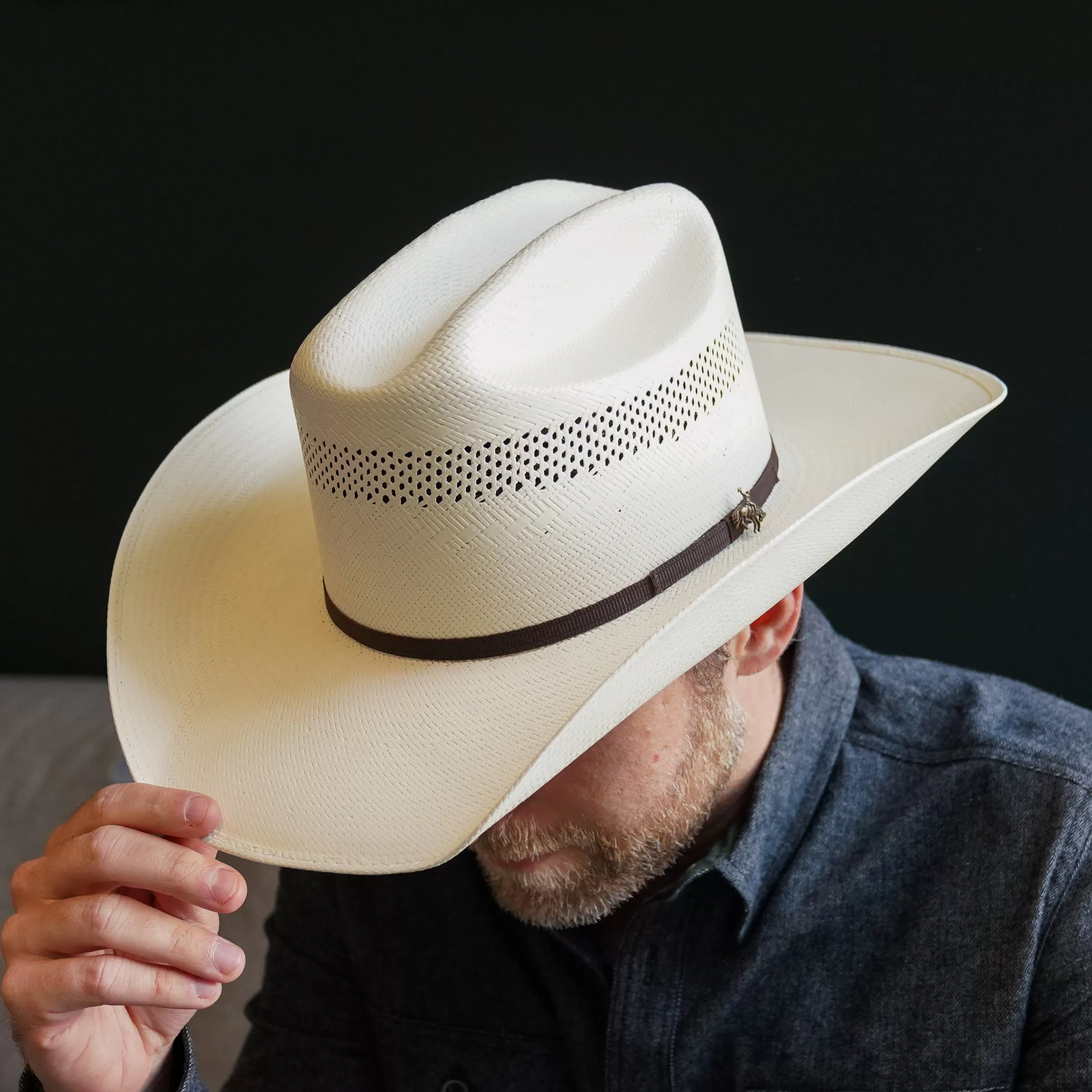 Cattleman Straw Cowboy Hat