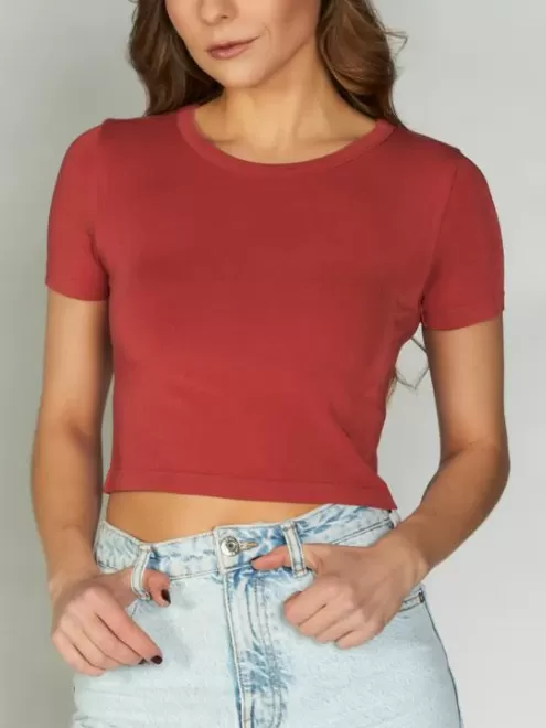 C'EST MOI Short Sleeve Cropped Tee