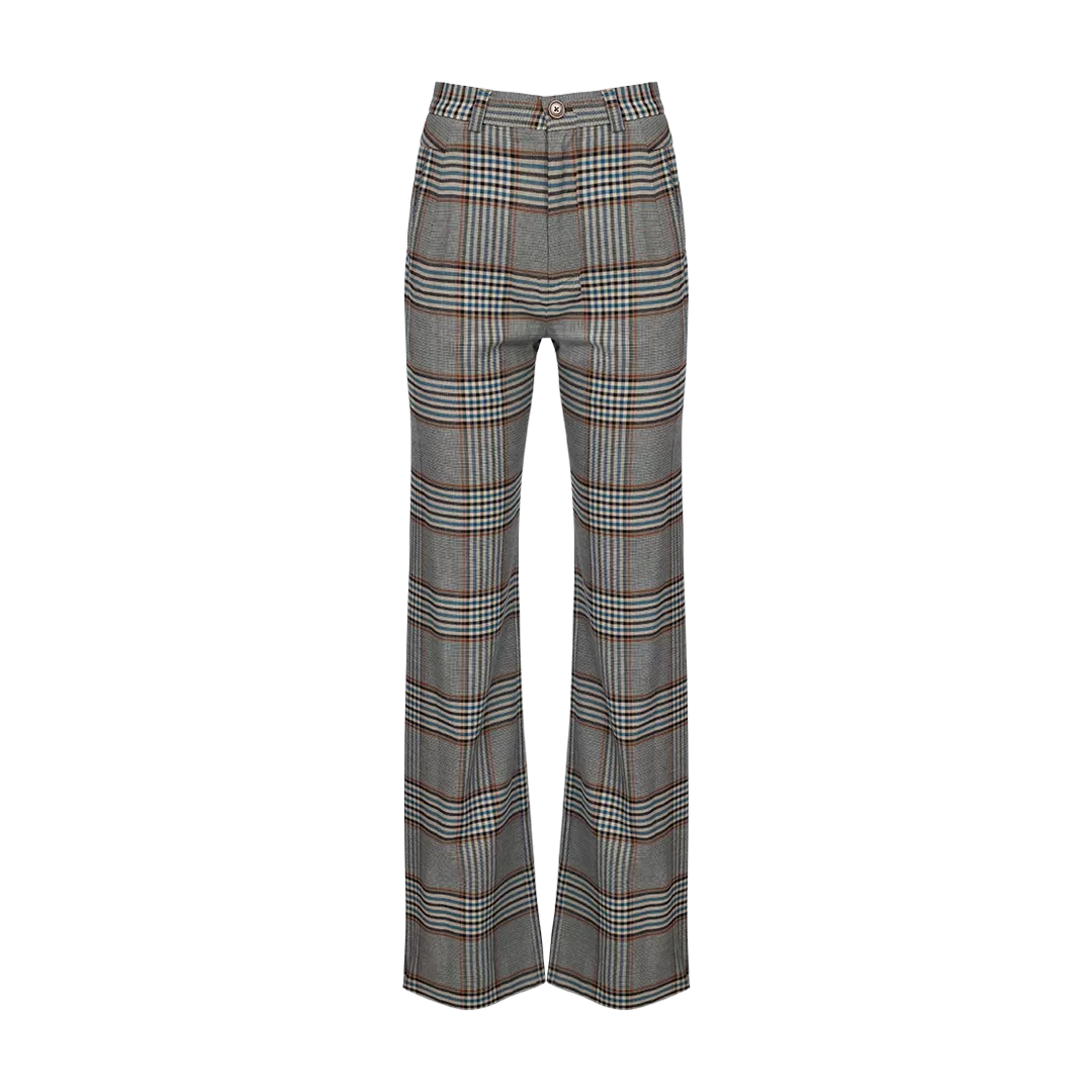 Checked Ray Trousers