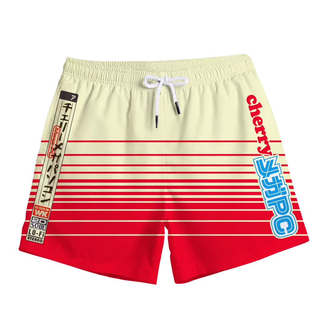 Cherry PC Swim Trunks