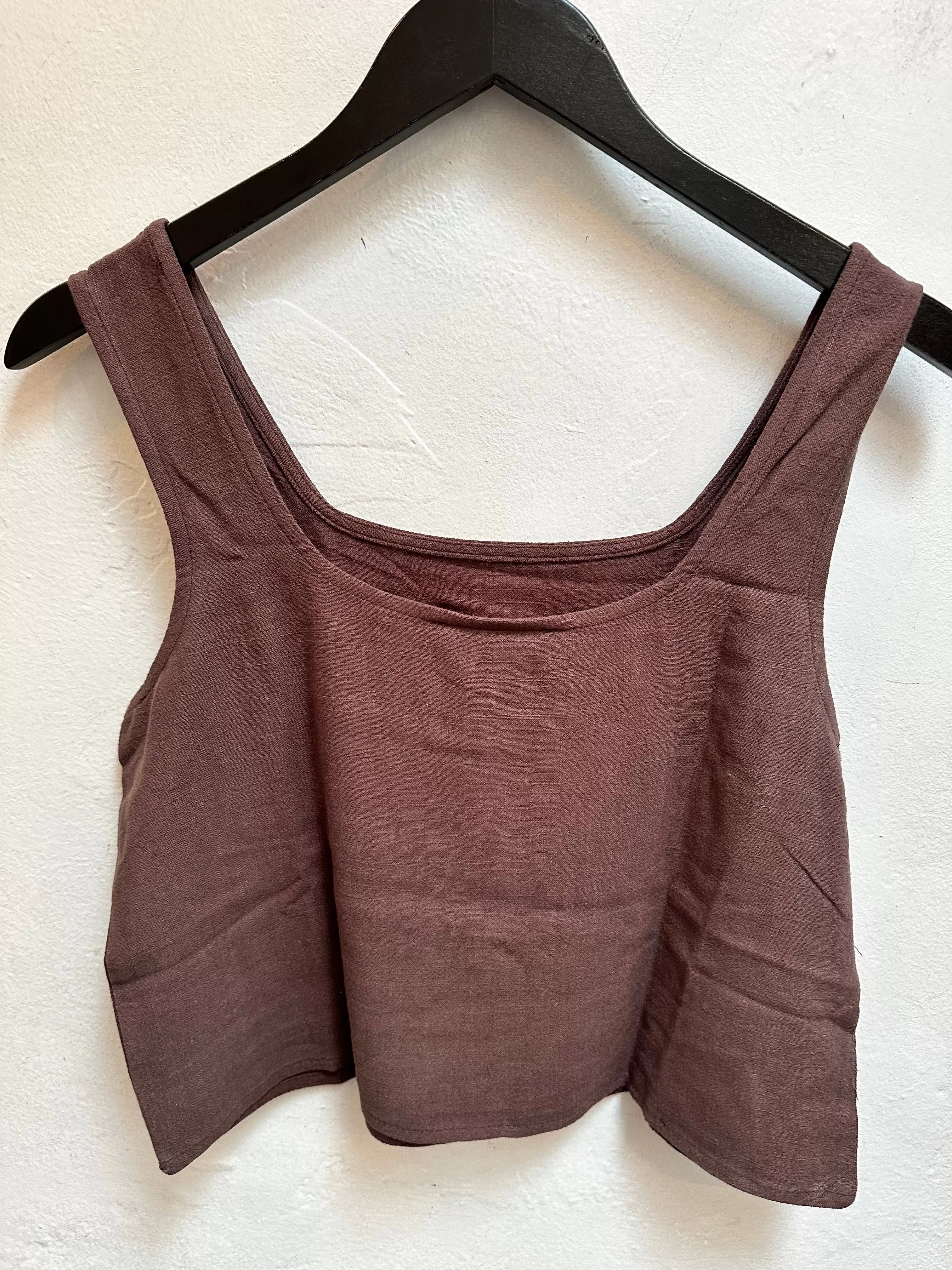 Chocolate Roadtrip Linen Tank