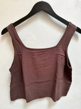 Chocolate Roadtrip Linen Tank