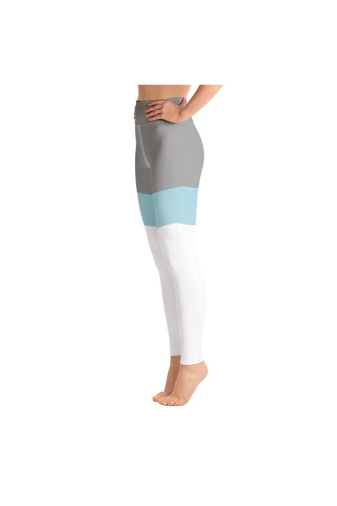 Clearwater Blue Accented Yoga Leggings