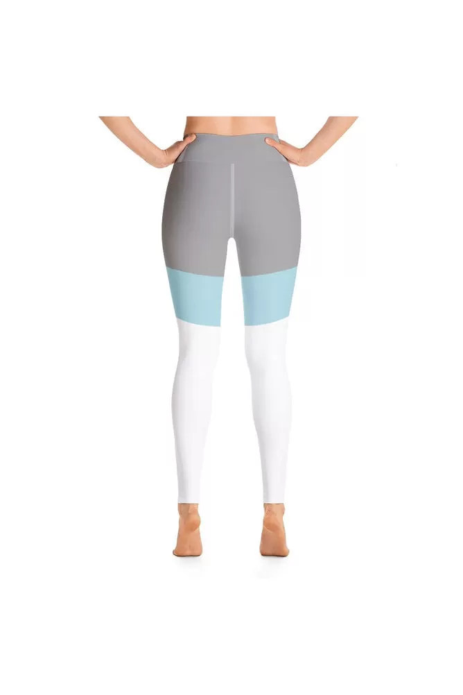 Clearwater Blue Accented Yoga Leggings