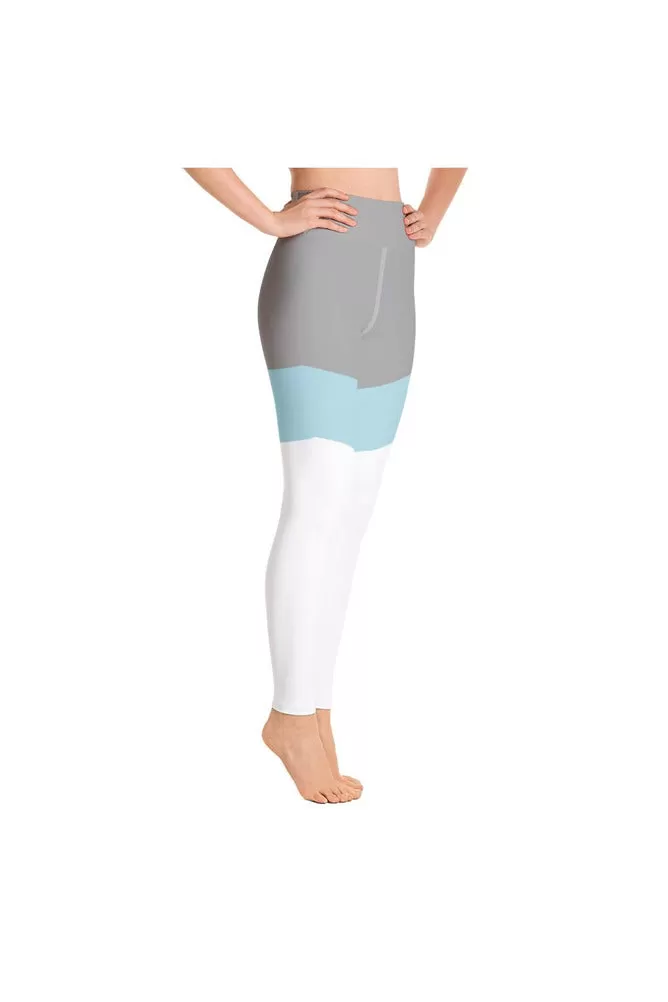 Clearwater Blue Accented Yoga Leggings