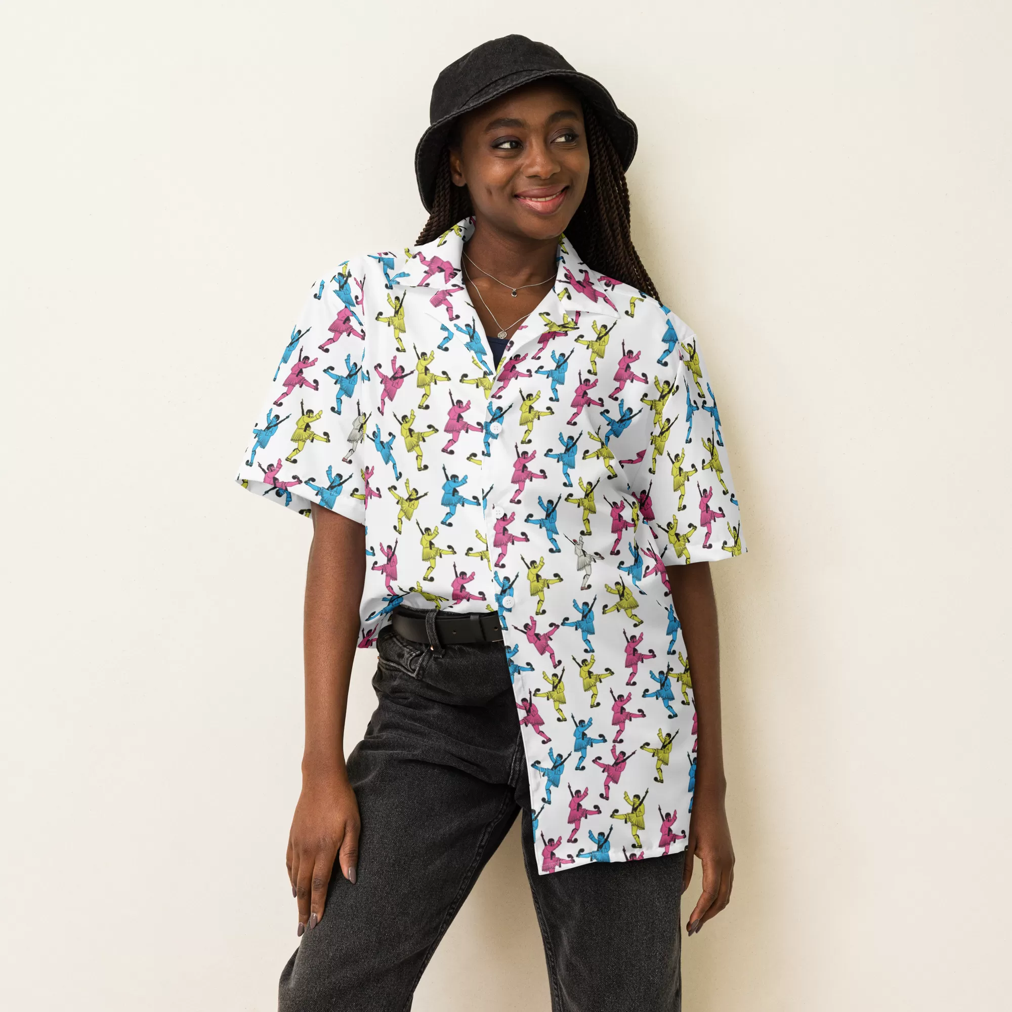 CMYK Evones Hawaiian Unisex button shirt