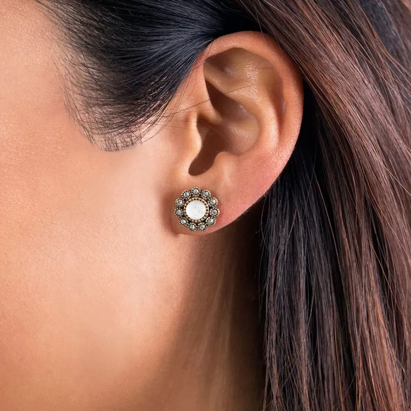 Convertible Lotus Flower Ear Jacket Earring