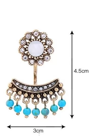 Convertible Lotus Flower Ear Jacket Earring