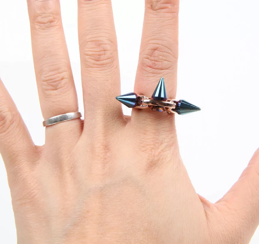 Cosmic Warrior Spike Ring, Rose