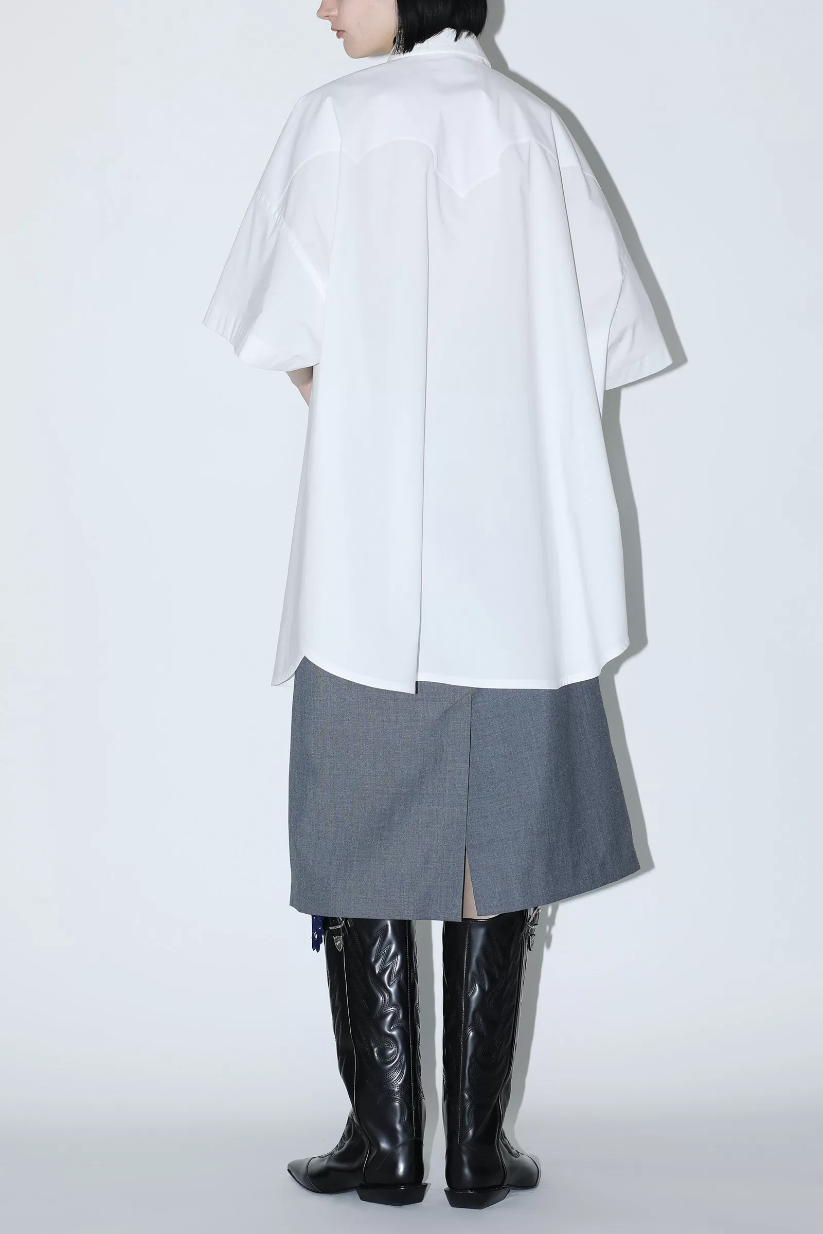 Cotton Oversized Long Shirt