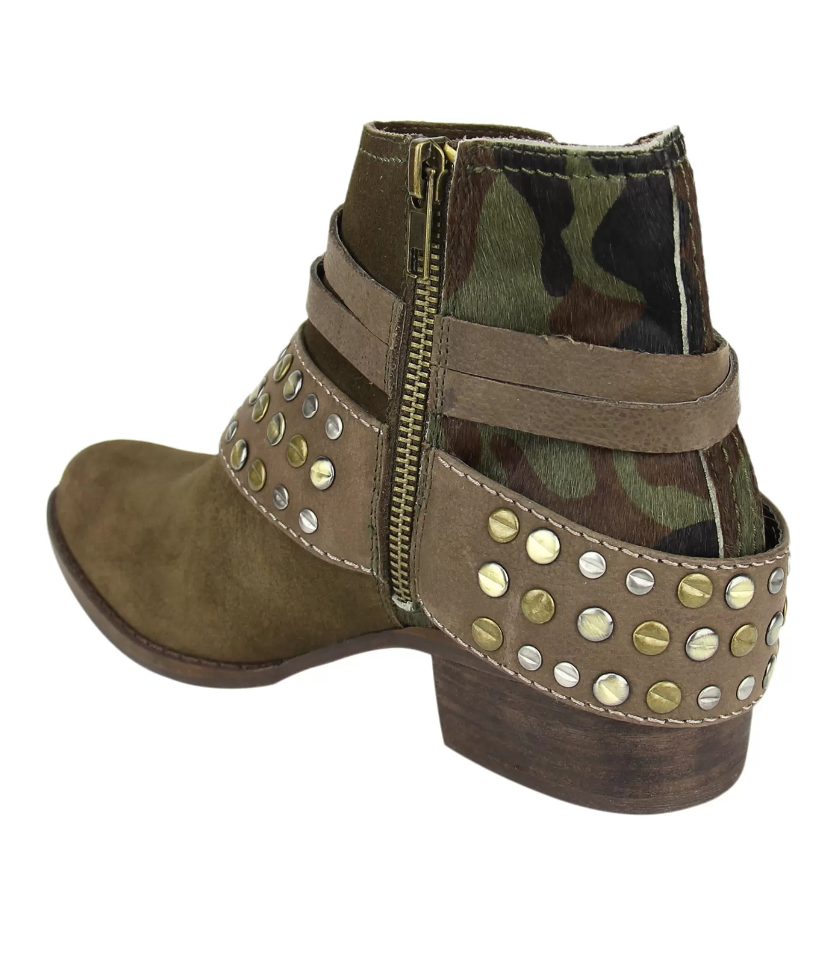 Crimson Camo Bootie in Olive